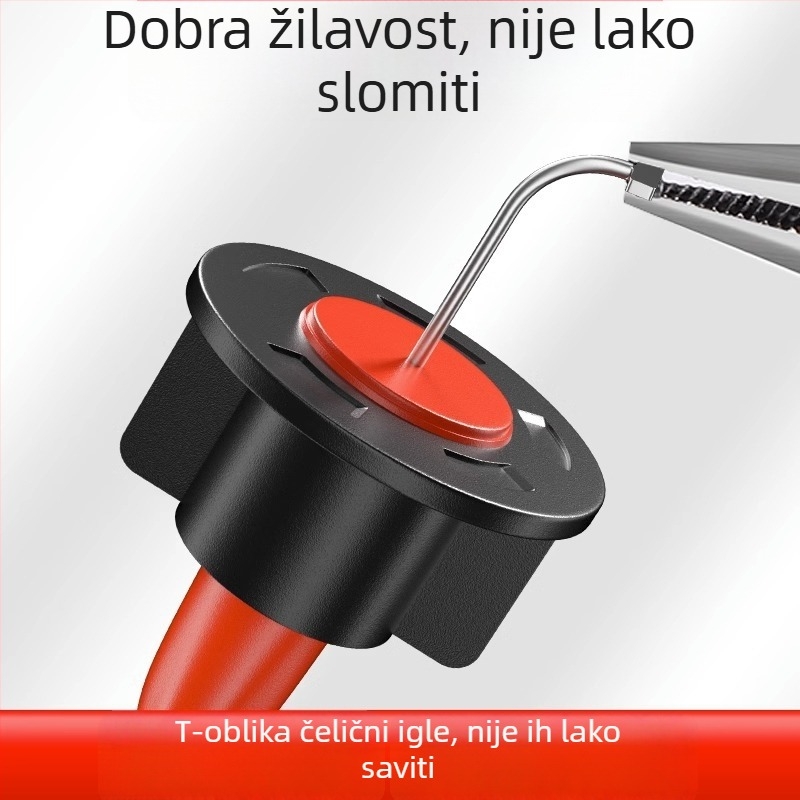 Alat za niveliranje pločica za podove s križnim klipovima i čeličnim iglama