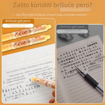 Povratno izbrisivo pero 0,5 mm kristalno plave boje – brzo sušenje za ispite