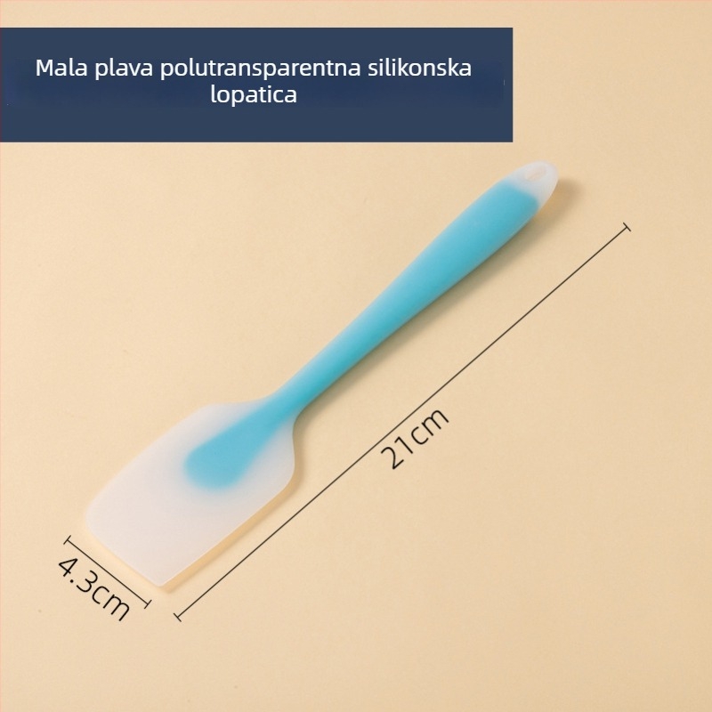 Silikonska mekana spatula s dugom drškom, velika veličina, plast za prehrambenu upotrebu, za kolače i kreme