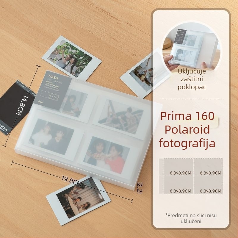 Polaroid foto album sa samoljepljivim stranicama - DIY kreativna foto-knjiga, prijenosni spomenar, filmski stil albuma
