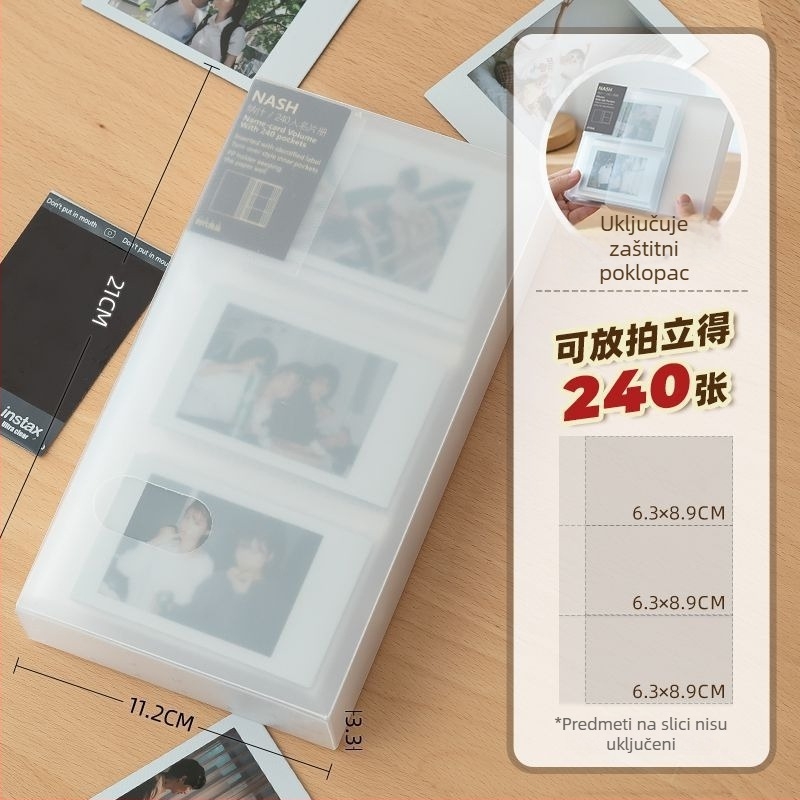 Polaroid foto album sa samoljepljivim stranicama - DIY kreativna foto-knjiga, prijenosni spomenar, filmski stil albuma