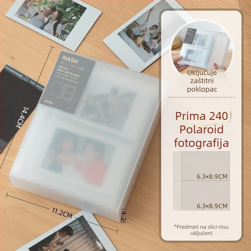 Polaroid foto album sa samoljepljivim stranicama - DIY kreativna foto-knjiga, prijenosni spomenar, filmski stil albuma