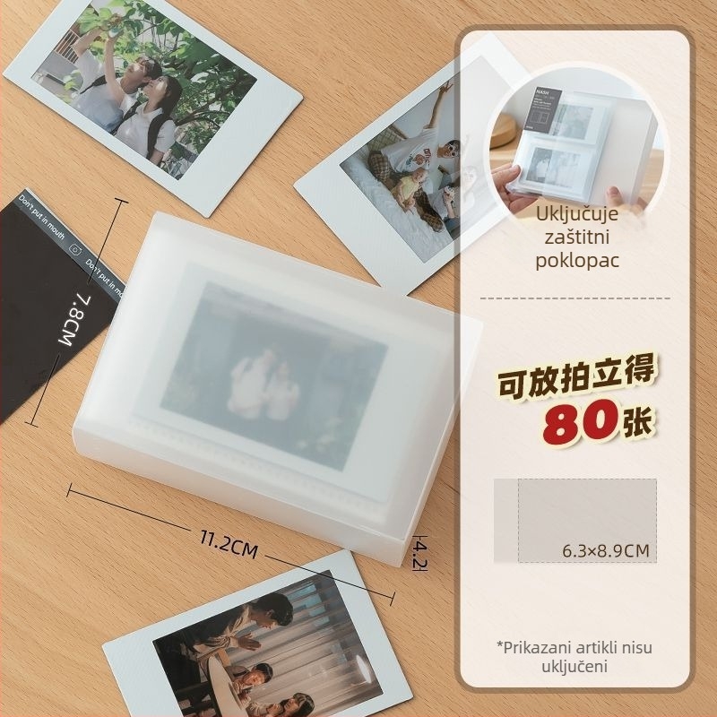 Polaroid foto album sa samoljepljivim stranicama - DIY kreativna foto-knjiga, prijenosni spomenar, filmski stil albuma