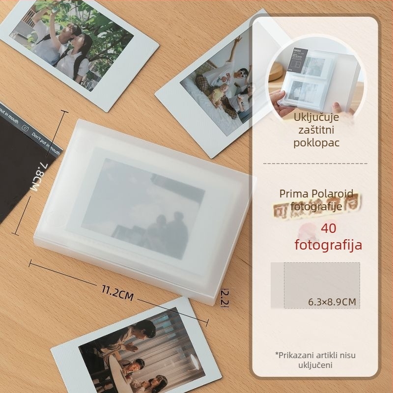 Polaroid foto album sa samoljepljivim stranicama - DIY kreativna foto-knjiga, prijenosni spomenar, filmski stil albuma
