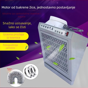 Kuhinjski zidni napa s bočnim usisavanjem, za jednu ploču, ispušni ventilator velike snage.