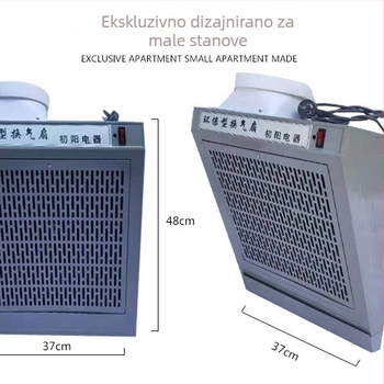 Kuhinjski zidni napa s bočnim usisavanjem, za jednu ploču, ispušni ventilator velike snage.