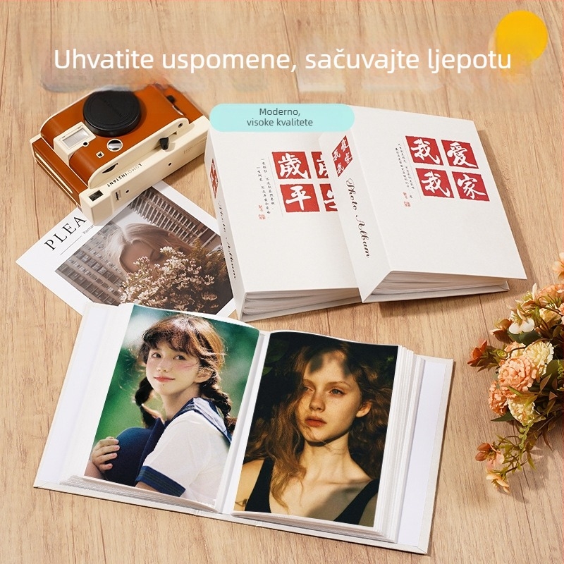 Crtični fotoalbum s umetnutim stranicama za djecu, veličine 3–8 inča