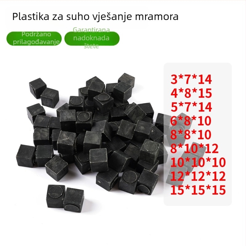 Plastični kvadratni distancijeri za suho postavljanje mramora, PP distancijeri za niveliranje fuge pločica