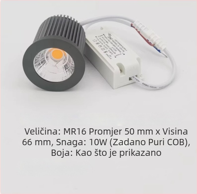 LED žarulja za tokarski stroj, bez upravljača, 24-36V, kompatibilna s 220V; rasvjeta s rešetkom, downlight, reflektor, stropno svjetlo, 12V žarulja