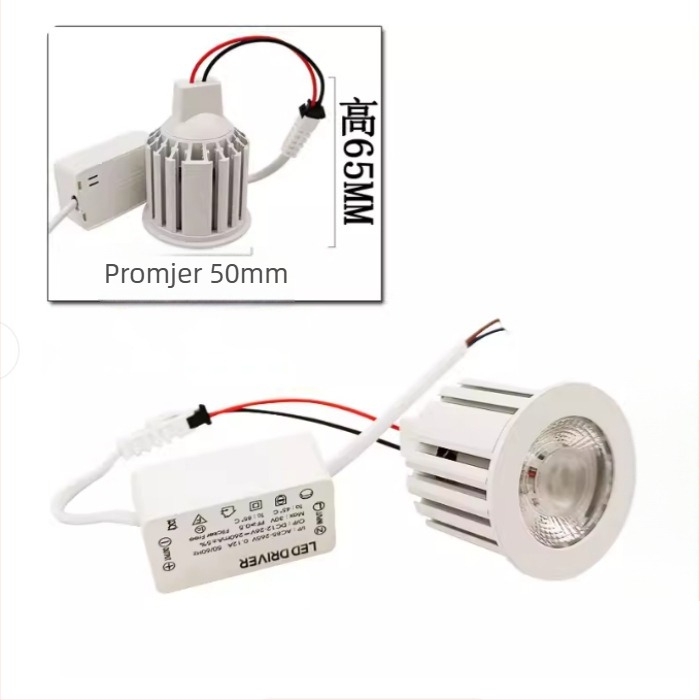 LED žarulja za tokarski stroj, bez upravljača, 24-36V, kompatibilna s 220V; rasvjeta s rešetkom, downlight, reflektor, stropno svjetlo, 12V žarulja