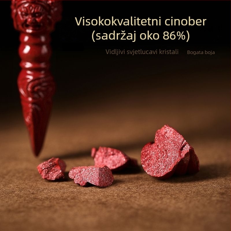 Cinnabar Vajra privjesak, simbol za suzbijanje demona, Godina Zeca