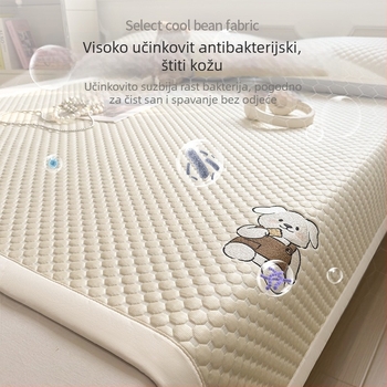 3D hlađenje s vlaknom ledenog svile, trodijelni komplet za studentski dom, pranje u stroju, ljeto – mekana posteljina