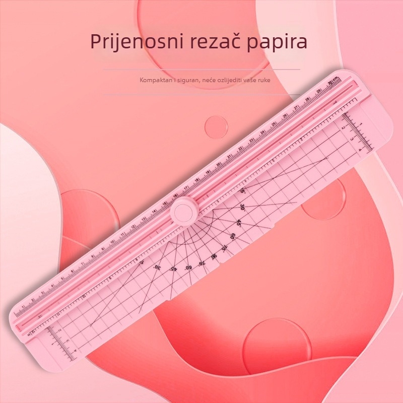 Prijenosni mini ručni rezač papira formata A4, s dječjom sigurnosnom oštricom, za kućnu upotrebu