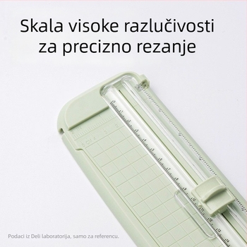 Deli TD900 Mini rezač papira – siguran ručni alat za kreativne projekte za učenike