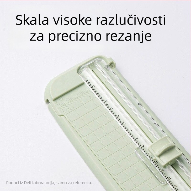 Deli TD900 Mini rezač papira – siguran ručni alat za kreativne projekte za učenike