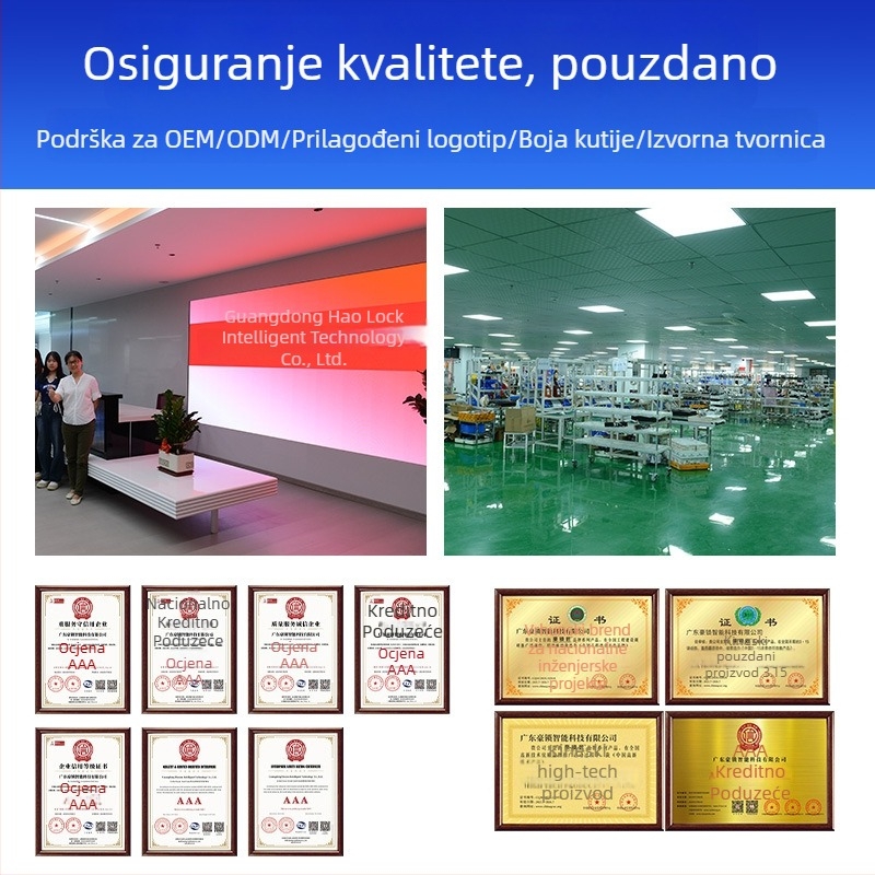 Brava s lozinkom za hotele i najmove, zaštita od krađe za drvena vrata, privremena lozinka, otključavanje putem aplikacije i s ključem