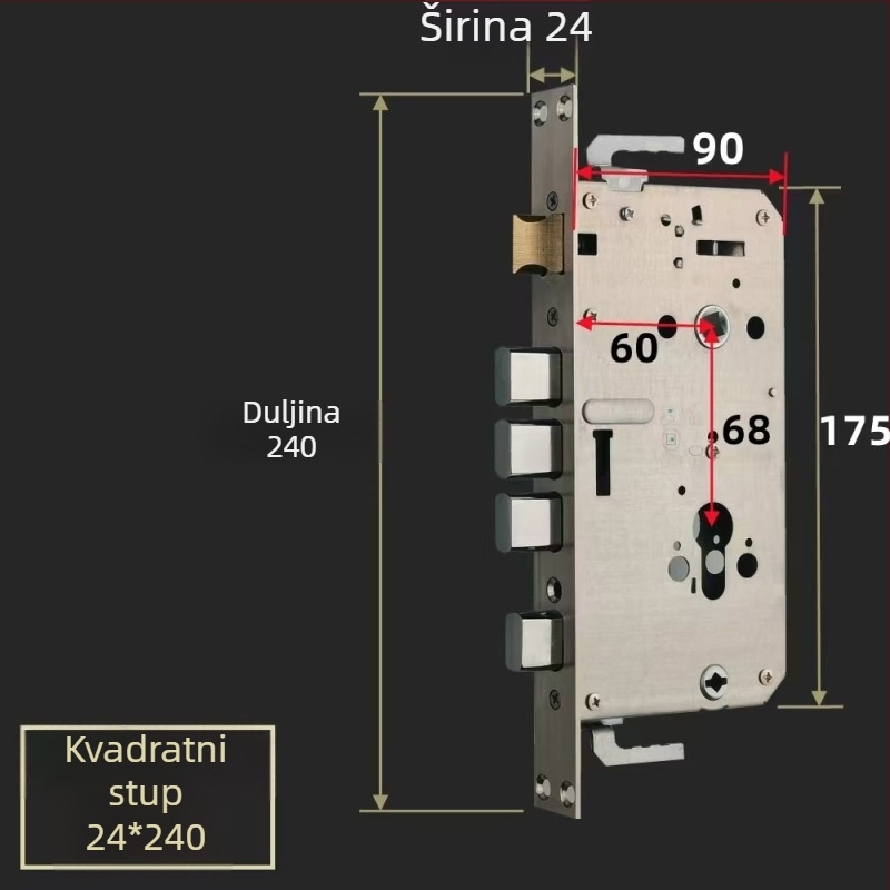 Brava s lozinkom za hotele i najmove, zaštita od krađe za drvena vrata, privremena lozinka, otključavanje putem aplikacije i s ključem