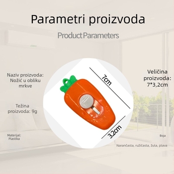 Mini prijenosni nož za papir s motivom crtane mrkve, za izradu i otvaranje paketa