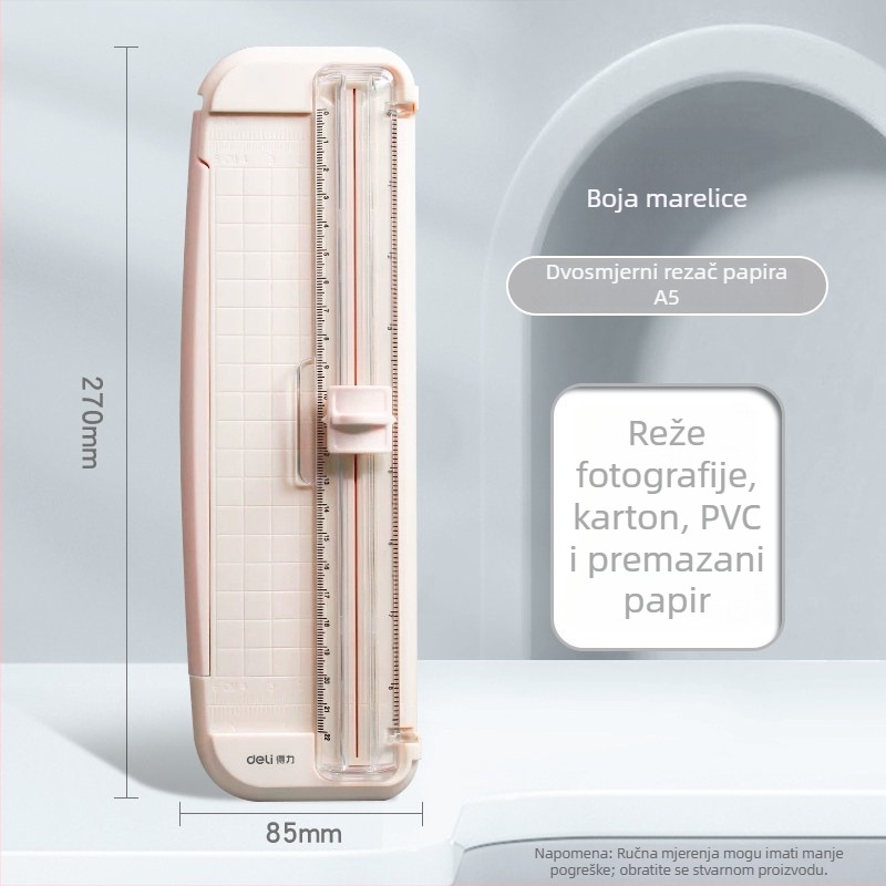 Deli mini rezač papira, prijenosni trimer za fotografije, višenamjenski alat za rezanje papira