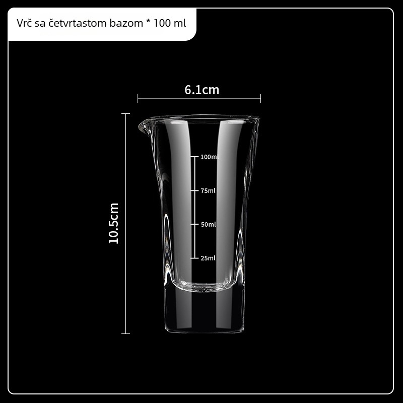 Stakleni dekanter s aeratorom, 100 ml, za kućnu uporabu