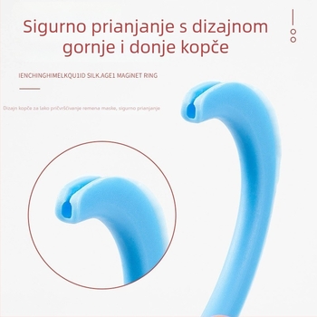 Meki silikonski zaštitnici za maske za uši, sprječavaju bolove u ušima, pogodno za odrasle i djecu