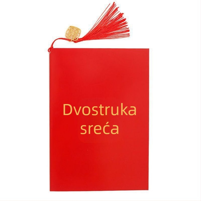 Crvene svadbene kartice za govore: zavjet, domaćin, roditelji i svjedoci, tuš stil