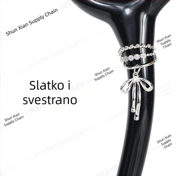Sjajan set privjesaka za stetoskop s kristalnom mašnicom i sladkim leptir privjeskom – medicinske sestre