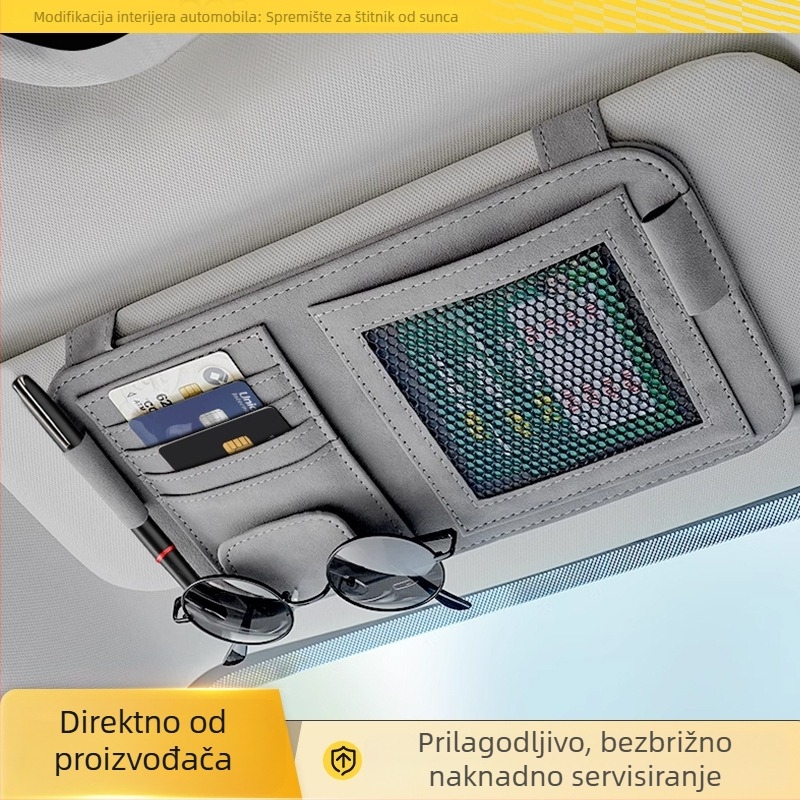 Klip za naočale u automobilu, držač kartica i karata, višenamjenski spremnik za naočale