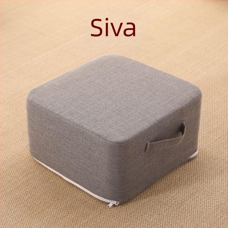 Odvojiva i periva laneno-pamučna podna jastuka, tatami stil, debela