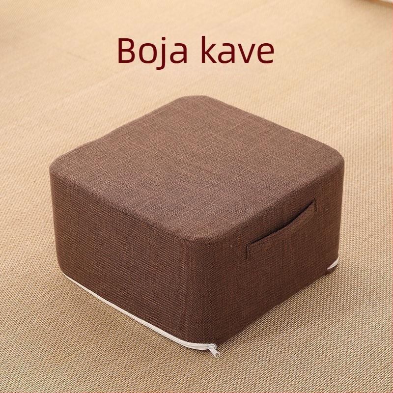 Odvojiva i periva laneno-pamučna podna jastuka, tatami stil, debela