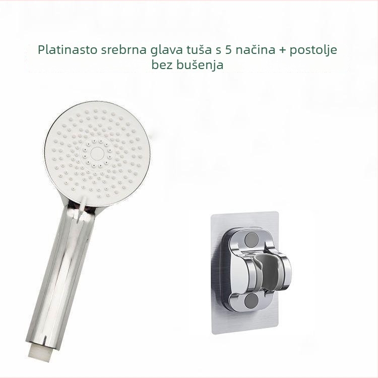 Set tuš glave s povećanim tlakom za kućnu upotrebu, uz cijev za tuš i kišni tuš