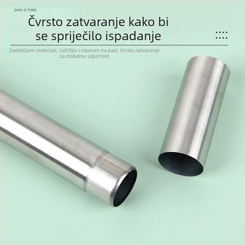 Nehrđajući čelični tubus za pohranjivanje ražnjića za roštilj i kutija za ražnjiće, za vanjsku upotrebu