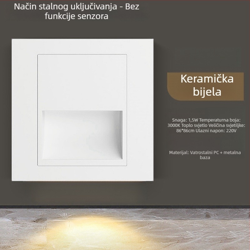 LED svjetlo za stepenice s radar senzorom, tip 86, za hodnik i stepenice