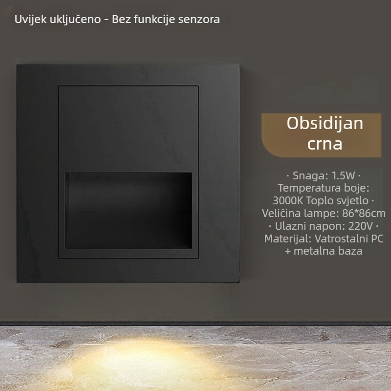 LED svjetlo za stepenice s radar senzorom, tip 86, za hodnik i stepenice