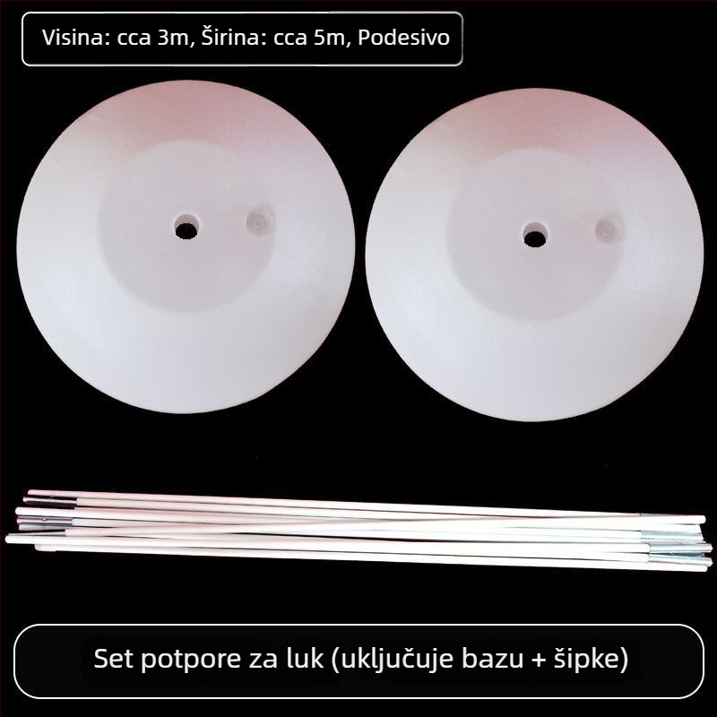 Balonska arka sa zakrivljenim okvirom za vjenčanja, otvorenja i rođendane