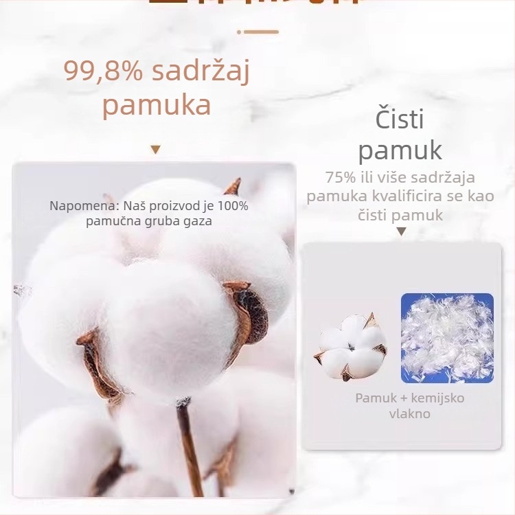 Kuhinjska gazasta krpa za pokrivanje, filtrirajuća gazasta tkanina za hranu, 100% pamuk, bijela gazasta krpa, krpa za paru za kuhanje riže
