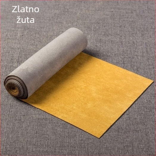 Dvoslojni velur od jelenske kože, dvostrano vodootporna podloga za čaj, pamuk-lan tkanina, Zen stil, jednobojni stolni runner, stolnjak i čajna zavjesa u kineskom stilu