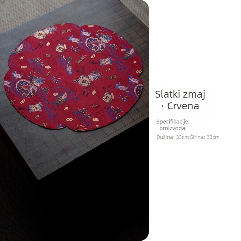 Zen Godine Zmaja: Suha Podloga za Čaj i Stolni Trkač za Kućnu Čajnu Ceremoniju, Novi Kineski Stil