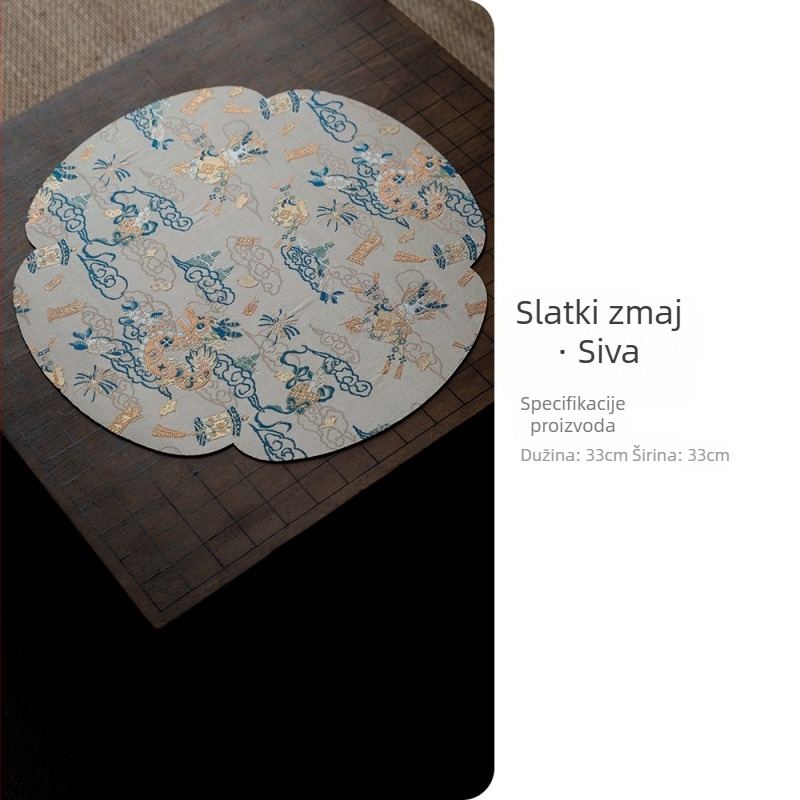 Zen Godine Zmaja: Suha Podloga za Čaj i Stolni Trkač za Kućnu Čajnu Ceremoniju, Novi Kineski Stil