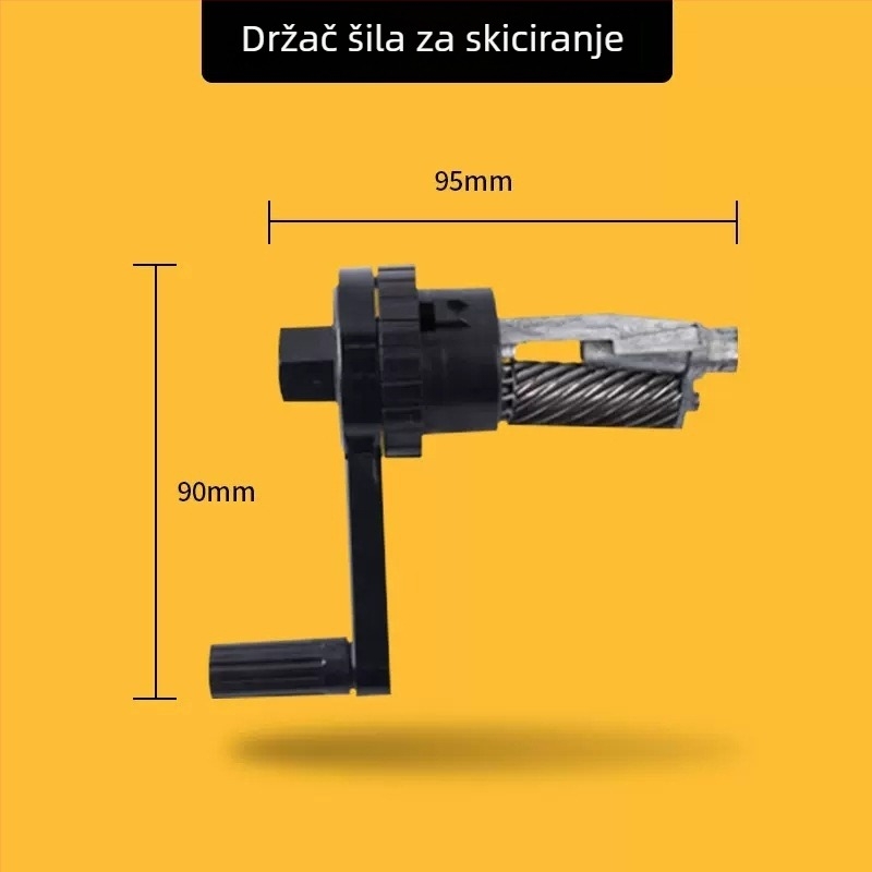 Ručni oštrenjač olovaka od zelenog bambusa – višenamjenski oštrenjač za ugljene i grafitne olovke, pogodan za skice