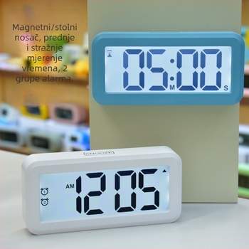 LCD s velikim zaslonom tajmera za učenike i djecu, mali stolni alarmni sat s elegantnim dizajnom