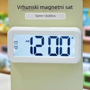LCD s velikim zaslonom tajmera za učenike i djecu, mali stolni alarmni sat s elegantnim dizajnom