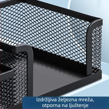 Okrugli kovinski držač za olovke – minimalistički organizator za ured, stolna dekoracija za učenike