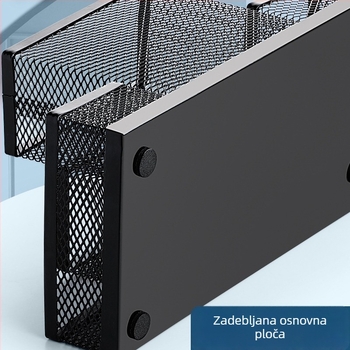 Okrugli kovinski držač za olovke – minimalistički organizator za ured, stolna dekoracija za učenike