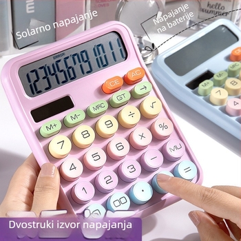 Kalkulator s dvostrukim napajanjem za financijske i računovodstvene urede - dopamin solarno napajano višefunkcionalno računalo s velikim zaslonom