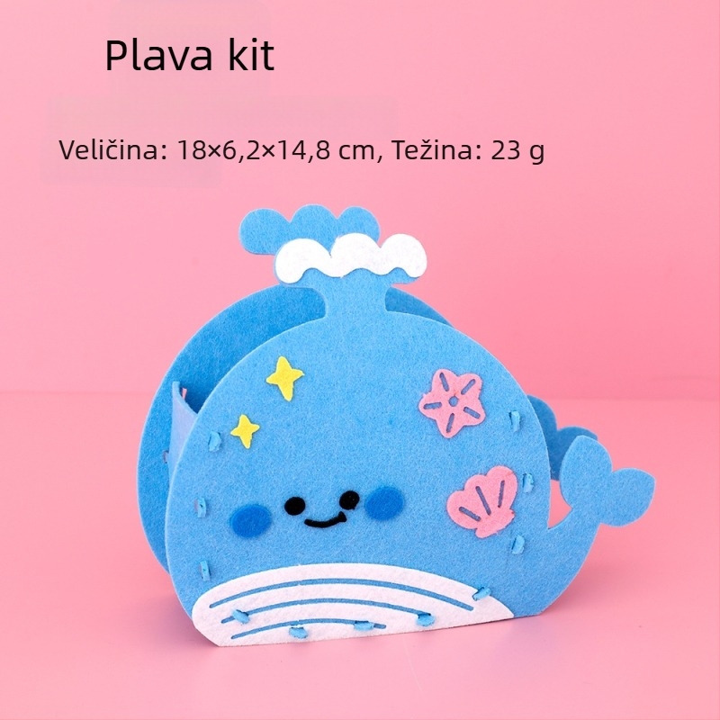 Držač olovaka od filca u obliku kapibare, elegantna stolna kutija za pohranu za učenike osnovne škole