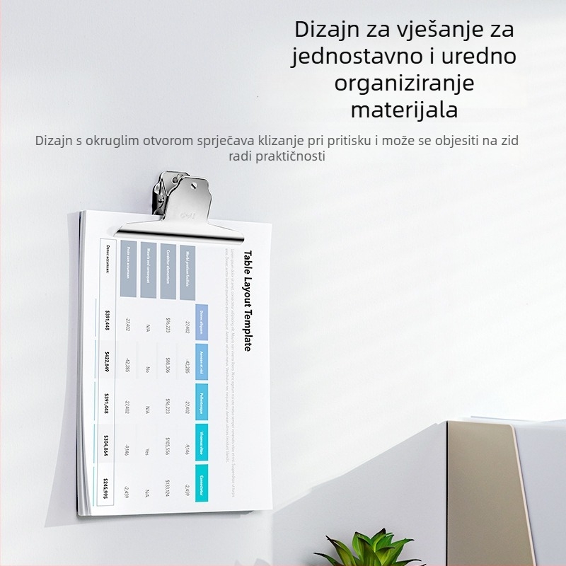 Deli Veliki metalni klips za dokumente i račune, 9531/9532/9533 – ušteda napora