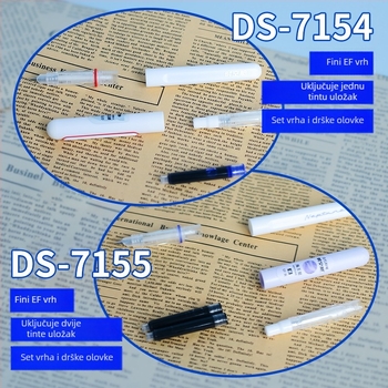 Dot Stone Space-Time Capsule pero 7155 za treći razred, vježba pisanja s zamjenjivom tintom, tamna vrh 7154