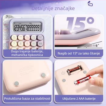 Yitong Rz-817 Glasovno upravljani mini višenamjenski kalkulator za uredsko računovodstvo