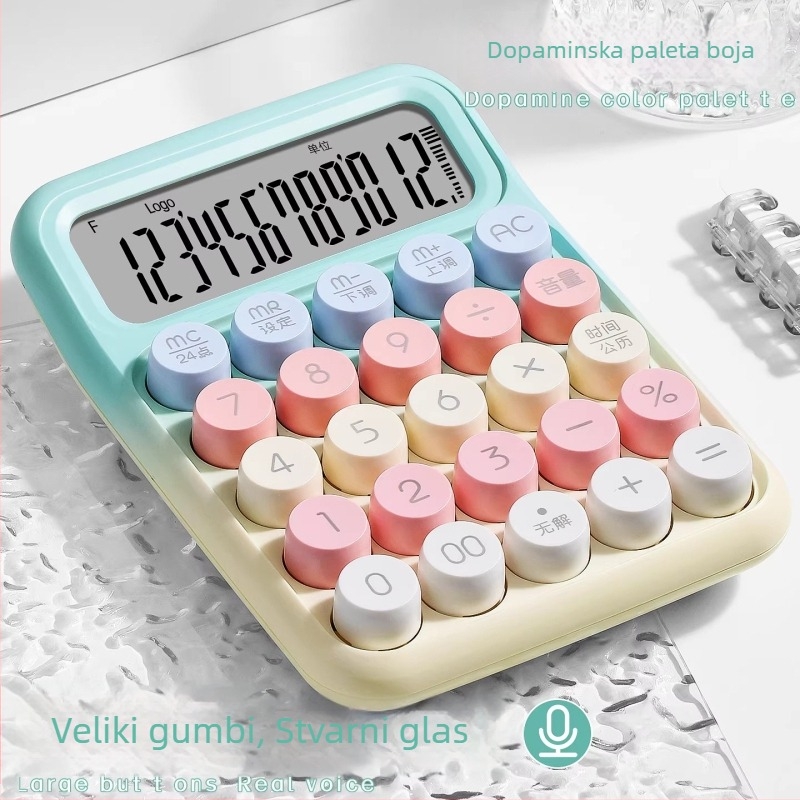 Yitong Rz-817 Glasovno upravljani mini višenamjenski kalkulator za uredsko računovodstvo